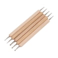 thumbnail image 4 of Juego De Herramientas De Lápiz óptico De Bola, Bolígrafos De Indentación De 5 Piezas, Agarre Firme De Acero Y Madera Compuesta Para Cerámica, Escultura, Arcilla, 4 of 7