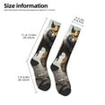 thumbnail image 2 of Naloa Ruins Tiger Warrior Thigh High Socks Extra Long Stretchy Sock Women Over Knee High Opaque Stocking Daily Wear, 2 of 6