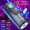 thumbnail image 2 of LETHIME Male Masturbator 4 in 1 Automatic Stroker Sex Toys for Men, with 10 Thrusting & 10 Vibrating & 4 light Modes Adult Toy with 4 Language for Self-Pleasure Masturbation, 2 of 7