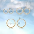thumbnail image 5 of Limerencia G23 Titanium Slim Hoop Earrings, Hypoallergenic Nose/Lip Earrings 3Pairs Gold Unisex, 5 of 8