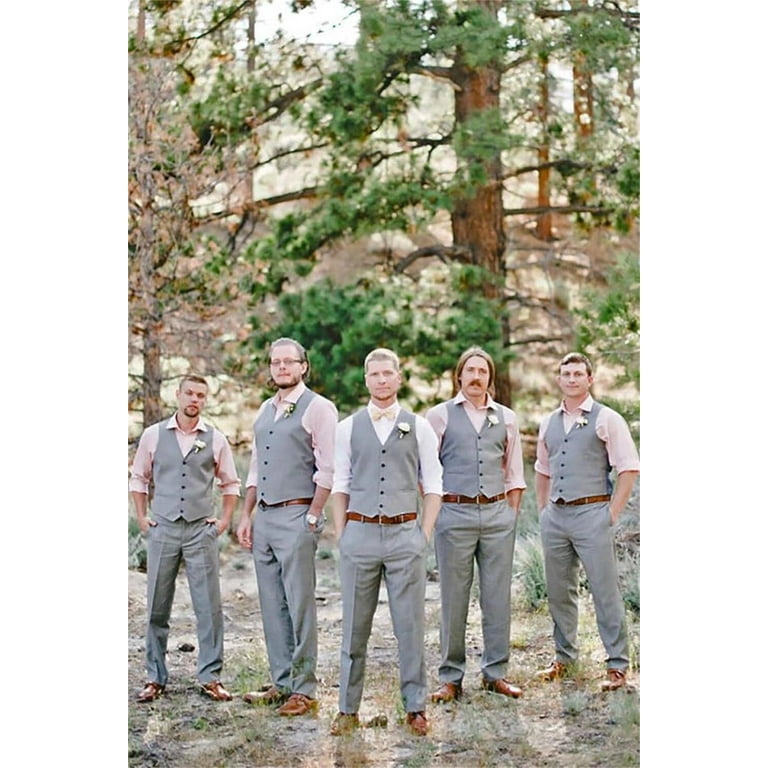 Mens Suit Piece Slim Fit Suit for Wedding Vest Pants Suit for