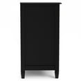 thumbnail image 5 of Connaught 60 inch Wide Solid Wood Wide Storage Cabinet Buffet in Black, 5 of 13