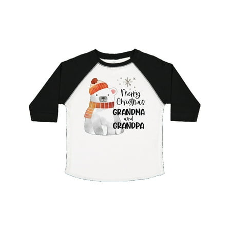 

Inktastic Merry Christmas Grandma and Grandpa Cute Polar Bear Gift Toddler Boy or Toddler Girl T-Shirt