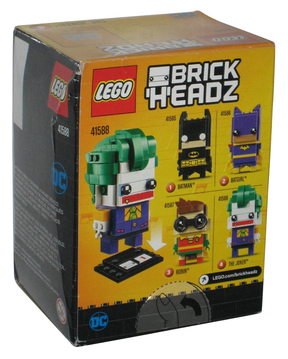 Modtager smerte Gymnastik LEGO Batman BrickHeadz The Joker Toy Building Figure Kit 41588 - Walmart.com
