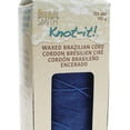 thumbnail image 6 of The Beadsmith Knot It Waxed Polyester Cord – Cobalt Color – 0.7mm Diameter – Light Wax, 144 Meters (472 Feet) Per Spool – Make Jewelry, Macrame, Friendship Bracelets and DIY Crafts, 6 of 7