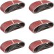 thumbnail image 1 of Bandas de lija de tela 25 piezas 610 x 100 mm Mixpack (5 x grano 40/60/80/120/180 cada una) para lijadoras de banda Juego de bandas de lija de papel de lija, 1 of 5