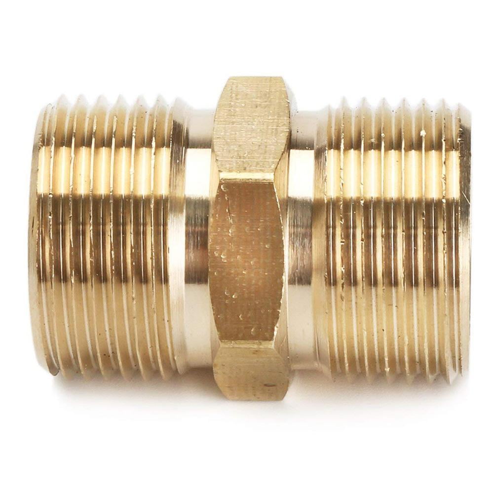 M22 Metric Brass Pressure Washer Adapter Hose Lance Fitting Connector New . K9S9