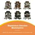 thumbnail image 5 of 100% Genuine Leather Cowhide Rug in Original Tricolor | Large 6' x 7'|  Best Price Guaranteed., 5 of 6