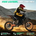 thumbnail image 4 of YVY Peak 3000W Electric Dirt Bike for Adults,48V 25AH,Max 60Miles Electric Motorcycle,14"/12" Tires Full Suspension Mountain Bike Tested Under UL2849, 4 of 10
