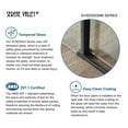 thumbnail image 3 of Serene Valley 48 x 74 Inch Square Rail Frameless Sliding Shower Door, Black, 3 of 8