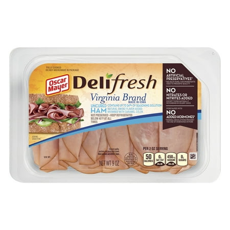 Oscar Mayer Deli Fresh Virginia Brand Uncured Ham, 9.0 OZ