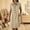 *Beige, variant on Women's Collared Half Button Short Sleeve Knee Length Dress with Pockets,Casual Summer Dress Navy,Women's Plus M