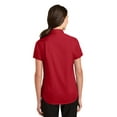 thumbnail image 2 of Port Authority Adult Female Women Plain Short Sleeves Shirt Rich Red X-Small, 2 of 6