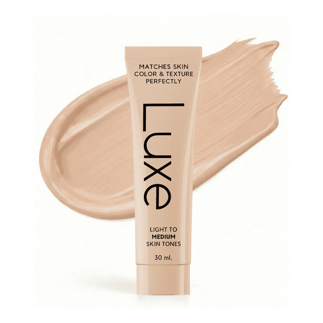 Base de Maquillaje Luxe Research que Cambia de Color - Tono Light, Microperlas pH, Acabado Mate Natural