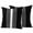 Black, variant on 2 Pack Outdoor Waterproof Throw Pillows, Modern Black White Striped Decorative Rectangle Pillow Case Patio Pillows for Chair Couch Sofa 20x12in