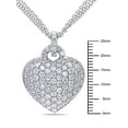 thumbnail image 2 of Everly Women's 3.5CT TGW Created White Sapphire Sterling Silver Pendant, 2 of 7