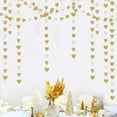 thumbnail image 4 of YYhl White Gold Heart Garland Christmas Wedding Engagement Hanging Paper Banner,Bachelorette Neutral Baby Bridal Shower Decor 4m 2pack, 4 of 6
