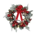 thumbnail image 6 of Upgraded Christmas Bow Wreath Decoration Christmas Pines Cones Door Hanging Party Pendant, 6 of 7