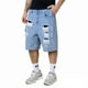 thumbnail image 1 of WILLBEST Pantalones Cortos Casuales para Hombre, Pantalones Cortos de Mezclilla Rotos, Holgados, Casuales, Modernos, de 5 Pulgadas de Largo, Ropa de Verano, 1 of 3
