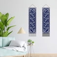 thumbnail image 2 of Paisley Pattern Tapestry Modern Wall Art Tapestry White Blue Wall Blanket Long Tapestry Wall Hanging 2 Tapestries with Tassel DIY for Living Room Bedroom Dorm Backdrop Decor Gifts DIY for Christmas, 2 of 7