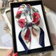thumbnail image 4 of Bufanda cuadrada de seda con estampado de lujo para mujer, chal para el cuello, para primavera, para mujer, 70 cm, pañuelo para el pelo, para la cabeza, para la muñeca, hijab, 4 of 5