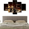 thumbnail image 2 of TISHIRON 5PCS Framed Whiskey Theme Canvas Wall Art Set,50"x24" Lnternational Chess and Whisky Cigar Wall Canvas Art Decor, 2 of 7