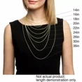 thumbnail image 2 of Solid 925 Sterling Silver 2.50mm Italian Diamond Cut Twisted Rope Chain Necklace, 2 of 2