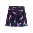 thumbnail image 1 of zdhoor Kids Girls Rash Guard Bikini Bottoms Leaf Pattern Swim Skirts Sun Protection Summer Beach Black 16, 1 of 7