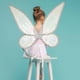 thumbnail image 4 of Disfraz de ala de hadas de mariposa Disfraz de disfraces Juego de imaginación Princesa Decoración para cumpleaños Foto Prop Festival de Navidad Gran Hugo Ala de vestuario, 4 of 7