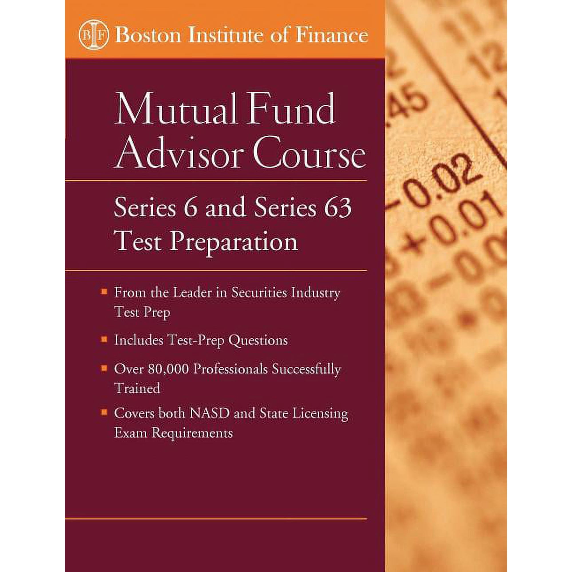 Boston Institute of Finance The Boston Institute of Finance Mutual Fund Advisor Course: Series 6 and Series 63 Test Prep Book 3 (Paperback)