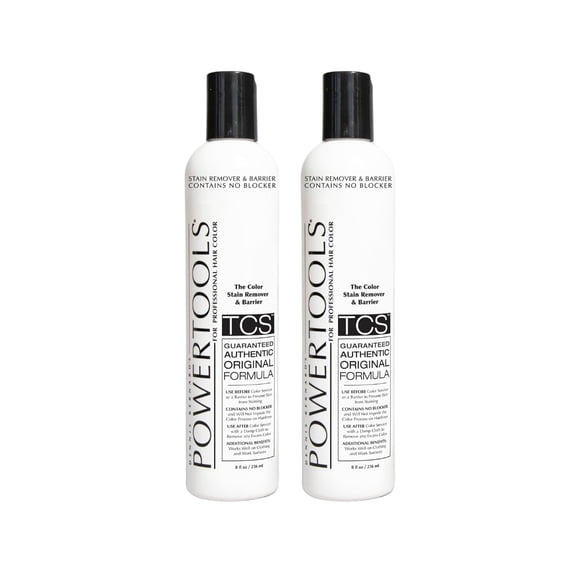 TCS, The Original Color Stain Remover 10 oz (Pack of 2)  | Shake Well & Apply Prior To Hair Color As A Barrier | Does Not Interfere With Color Process