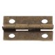 thumbnail image 3 of 50Pcs Jewelry Box Hinges 0.6x0.9in Durable Metal Retro Style Zinc Plated Folding Butt Hinges Set for Repair DIY, 3 of 4