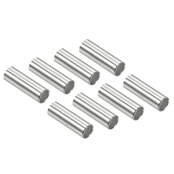 Uxcell Inline Axle Bearing Spacers Skates Speed Spacer Hardware Aluminum for 6mm Axle Roller, Silver 8 Pack