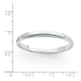 thumbnail image 2 of Platinum 3mm Plain Classic Dome Wedding Band Ring Size 4.5, 2 of 3