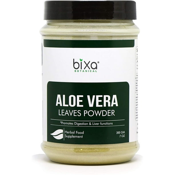 Aloe Vera Leaf Powder 7 Oz / 200gm, (Aloe barbadensis), Promotes