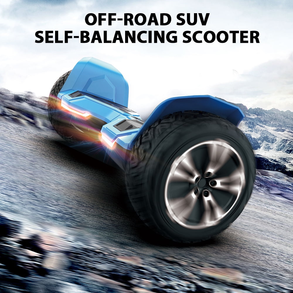 Warrior 8.5 inch 350W*2 off-Road Self-Balancing Scooter- All Terrain Self-Balancing Scooter with Bluetooth Speaker and LED Lights, 10 mph Max Speed for Kids and Adults,Max Weight 265lbs