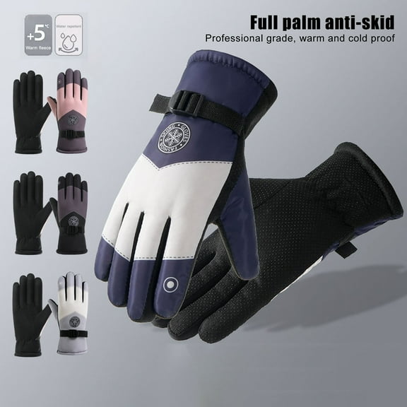 Winter Thermal Gloves Waterproof Cold Weather Ski Snow Gloves Windproof Hand Warming Glove for Skiing Cycling Outdoor Activities