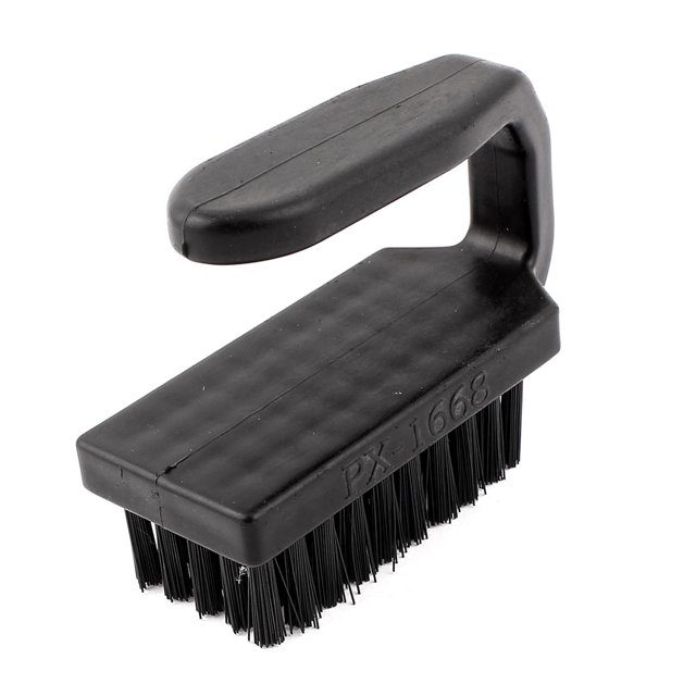Unique Bargains Brosse de Nettoyage en Plastique Noir Anti-Statique à Poils Rigides