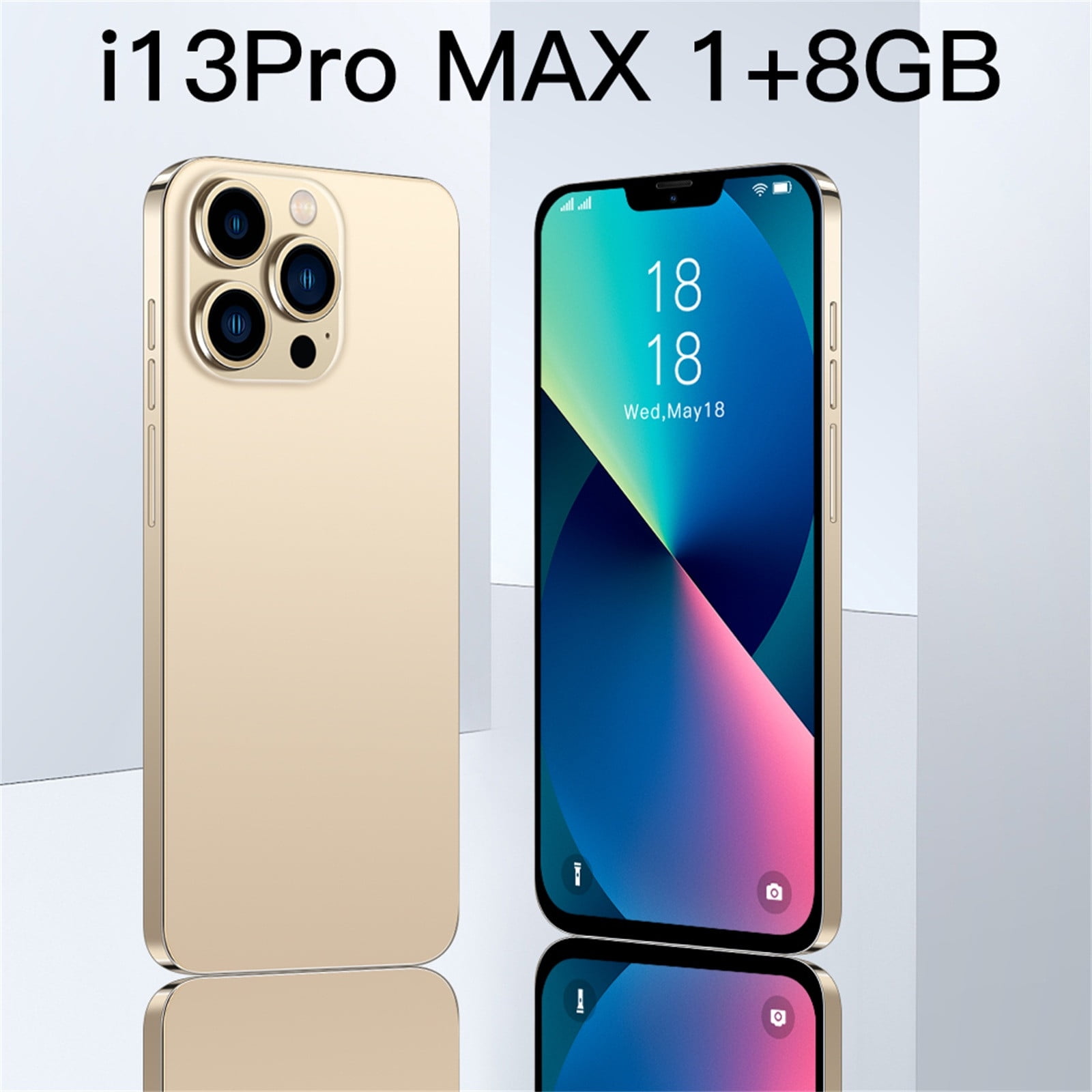Mijaution I13 Pro Max Smart Phones 1+8GB Smartphones 6.3 Inch HD 