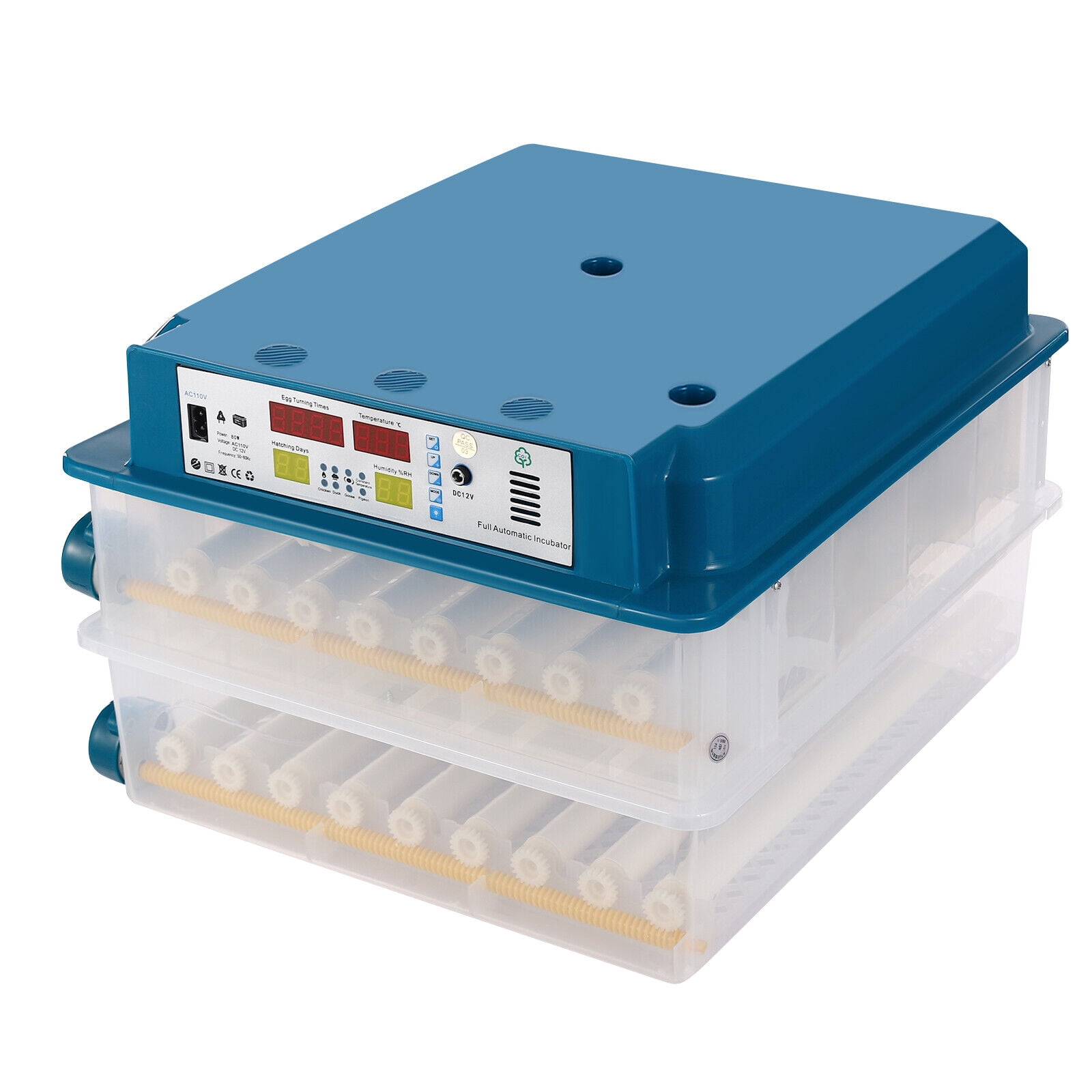 120 Egg Incubator Poultry Hatcher with Fully Automatic Egg Turning  for Chickens