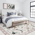 thumbnail image 3 of Soft Modern Area Rug for Living Room, Bedroom, Durable Home Decor Carpet, 8x10ft, Elegant Cyan, 3 of 8