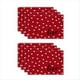 thumbnail image 1 of Manteles Individuales para el DíA de San ValentíN, Tapete de Mesa de Cocina Interior Rojo de Arpillera de Temporada de Granja con Forma de CorazóN para Fiestas en Hogar, 8 Piezas, 1 of 6