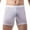 White, variant on Mens Underwear Casual Fashion Solid Underwear Gold Dot Mesh Striped Boxer Breathable Hip Shorts