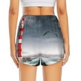 thumbnail image 4 of Fotbe 3d Lighthouse in the Surf Womens High Waist Running Shorts Athletic Workout Quick Dry Shorts for Women with Pockets Gym Yoga Summer Shorts-Medium, 4 of 9