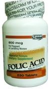 Landau Kosher Folic Acid 400 Mcg. - 180 TAB