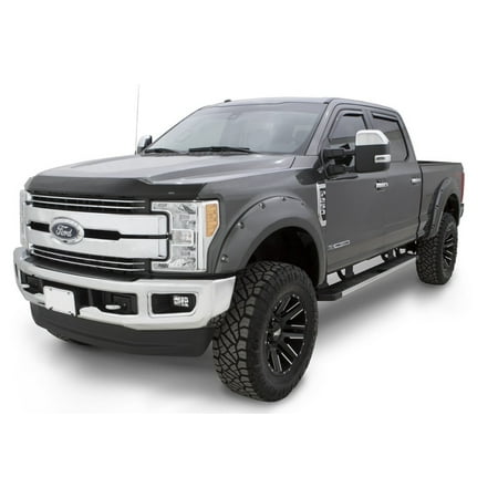Bushwacker Pocket Flares - Bushwacker 17-18 Ford F-250 Super Duty Pocket Style Flares 4pc - Shadow Black