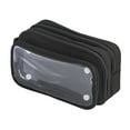 thumbnail image 6 of Pouch Bag Sch-ool Supplies Gi-rls B-oys K-ids, Cute Preppy Stuff Big Capacity Pen Organizer, Back to Coll-ege Sta-tionary, , Extra Large Style,Black, 6 of 6