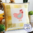 thumbnail image 5 of Weekend Chicken Patchwork Quilting Template Set - with Instructions, Chicken Shape Acrylic Templates for Sewing, DIY Chicken Themed Patchwork Accessories Sewing Pattern, 5 of 7
