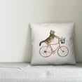 thumbnail image 3 of Creative Products Cat on Bike 18x18 Spun Poly Pillow, 3 of 3