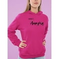 thumbnail image 2 of Make It Amazing Crystals Hoodie Women -Image by Shutterstock, Female Small, 2 of 4